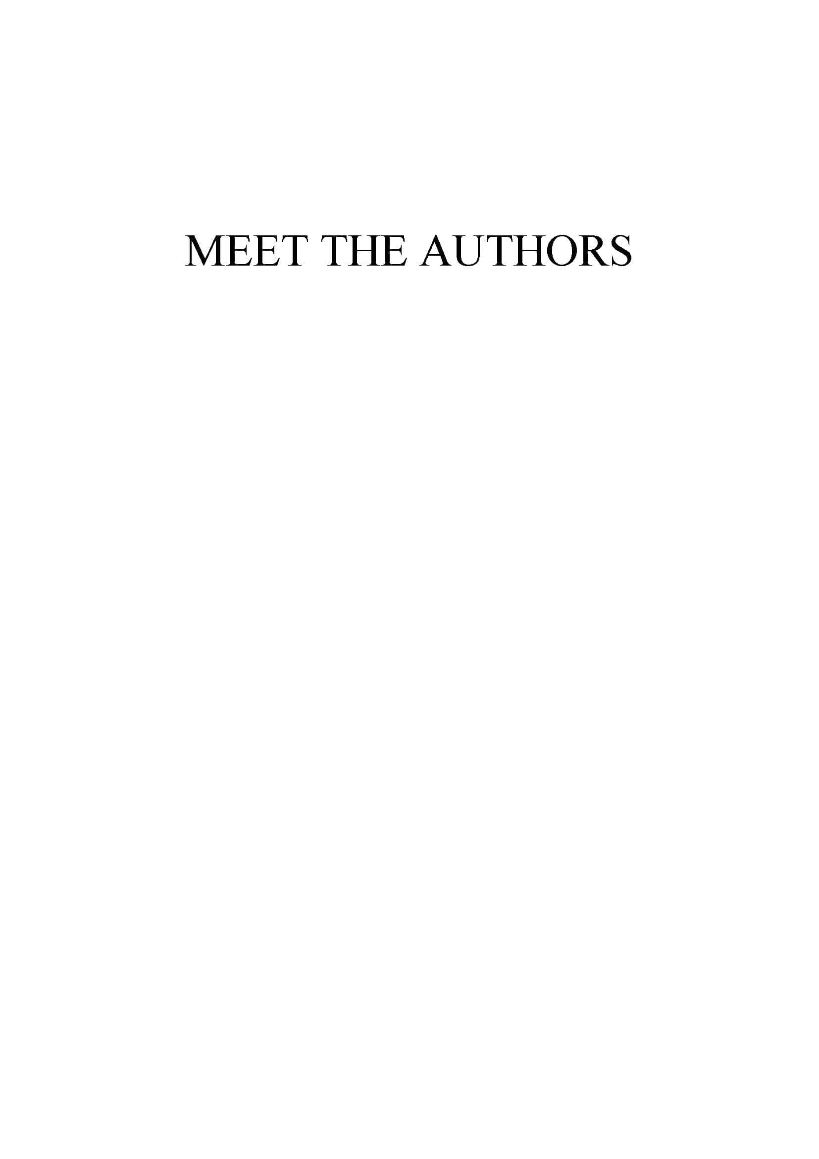 OurClassBook Meet The Authors Page