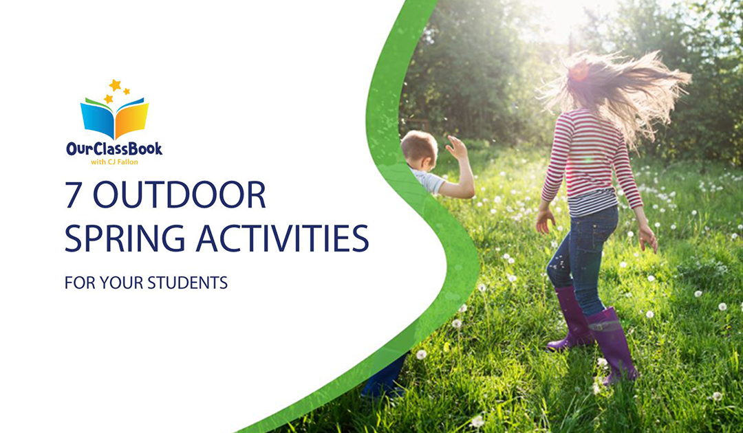 Students engaging in some Spring outdoor activities